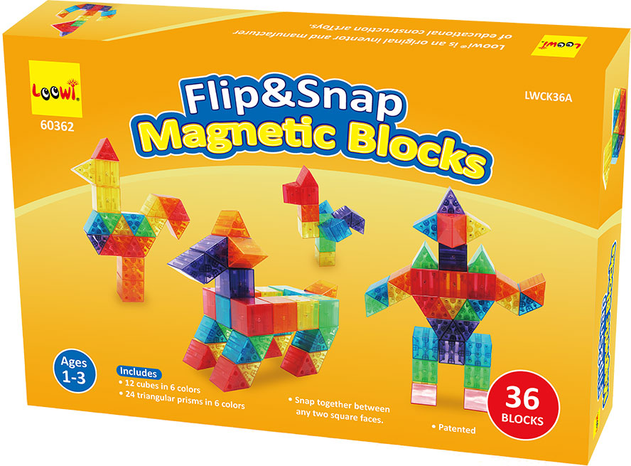 Loowi Magnetic Blocks, Packaging, ColorBox, 60362, LWCK36A