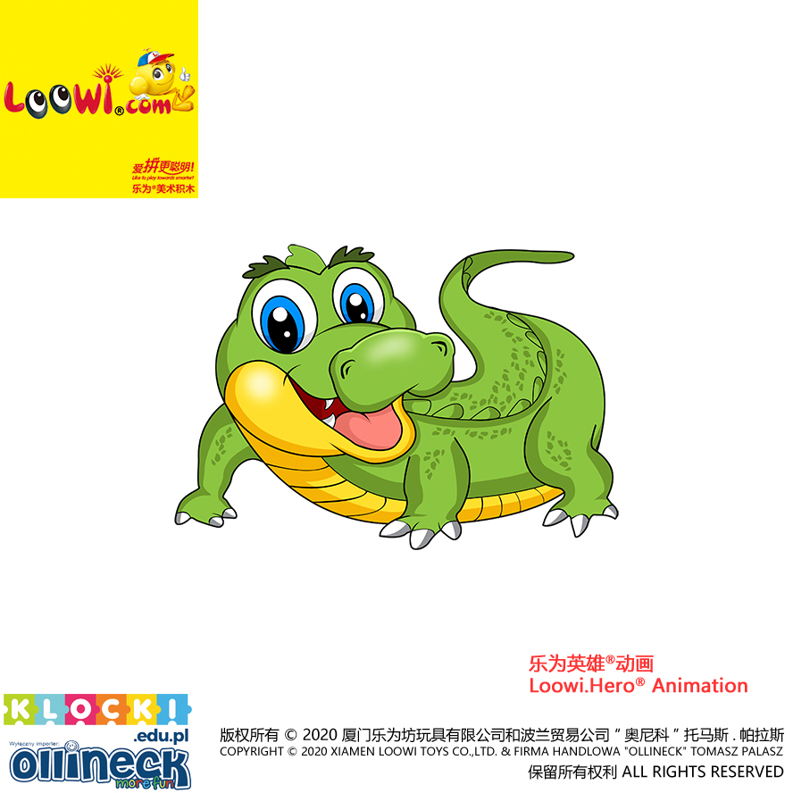 Crocodile@Loowi.Hero<sup>&reg;</sup> Animation_Pose 3