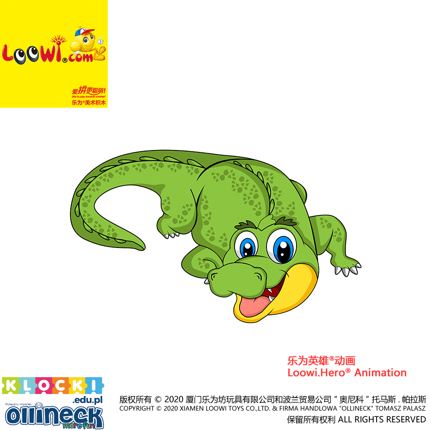Crocodile@Loowi.Hero<sup>&reg;</sup> Animation_Pose 4